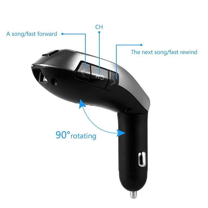 FDOMAIN Car Kit TF card USB flash disk MP3 Player Wireless Bluetooth hands free FM Transmitter Radio Adapter Auto voltage test | Автомобили