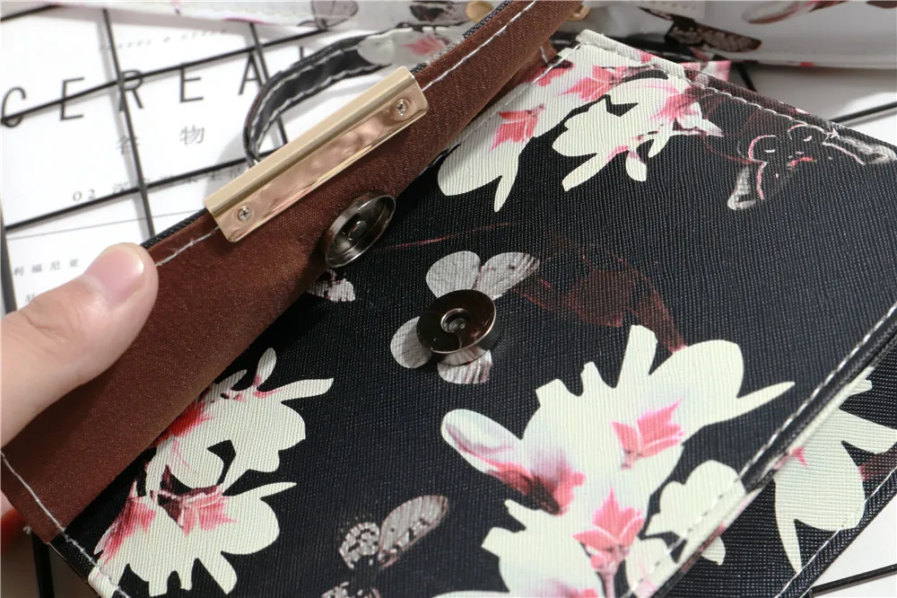 Сумка-кроссбоди женская из искусственной кожи с цветочным принтом | Багаж и сумки