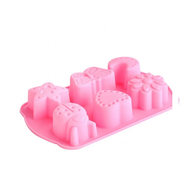 FILBAKE 6 полостей насекомые Бабочка Луна звезда 3D силиконовый торт помадка шоколад