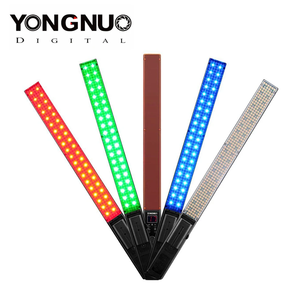 YONGNUO YN360 ручной светодиодный светильник для видеосъемки 3200k 5500k RGB красочный 39 5 см