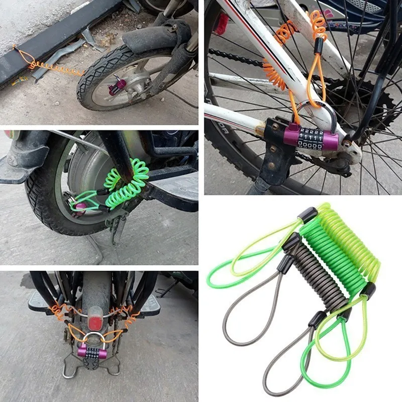 SPELAB 150 см Велосипедный тормозной диск с замком для скутера кабель напоминания