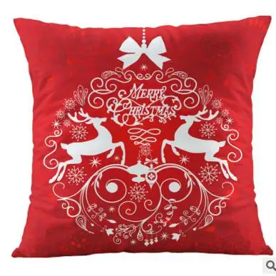 Рождественский наволочка для подушки на спинку дивана декоративная наволочка для поясницы.