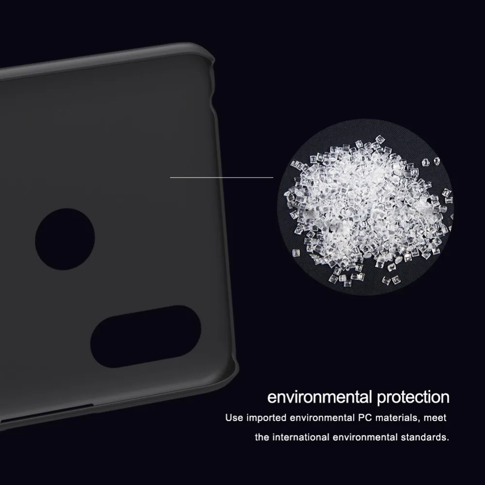 Чехол для xiaomi max 3 Nillkin Super Frosted Shield, Жесткий Чехол на заднюю панель, противоскользящий чехол для xiaomi mi max 3