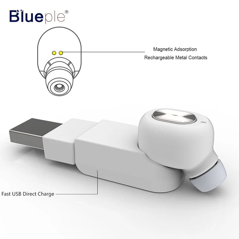 Blueple Wireless Auricular Bluetooth Earphone Mini Earbud Sport Music Headset Handsfree with Mic for MP3 | Электроника