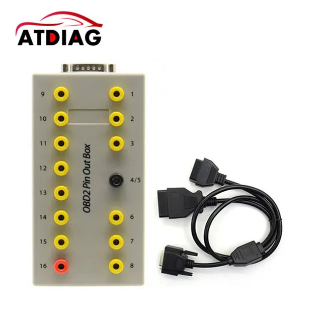 Красный Новейший автомобильный OBD 2 Break Out Box OBD2 Breakout Box OBD OBDII протокол детектор диагностический детектор разъема - Цвет: Красный