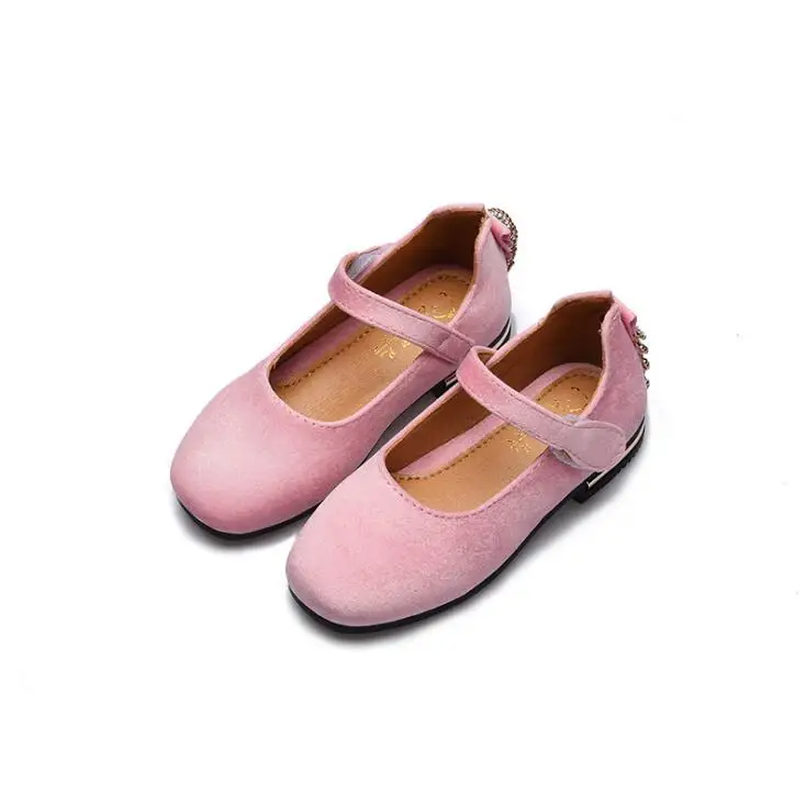 

Girls leather shoes Princess dance shoes children Peas shoes 2019 spring new casual sports kids sneakers Inside length 16-22cm