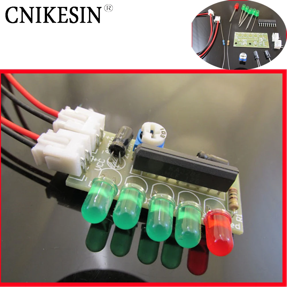 CNIKESIN Напряжение 3 5 V-12 V KA2284 шт. светодиодный индикатор уровня звука набор