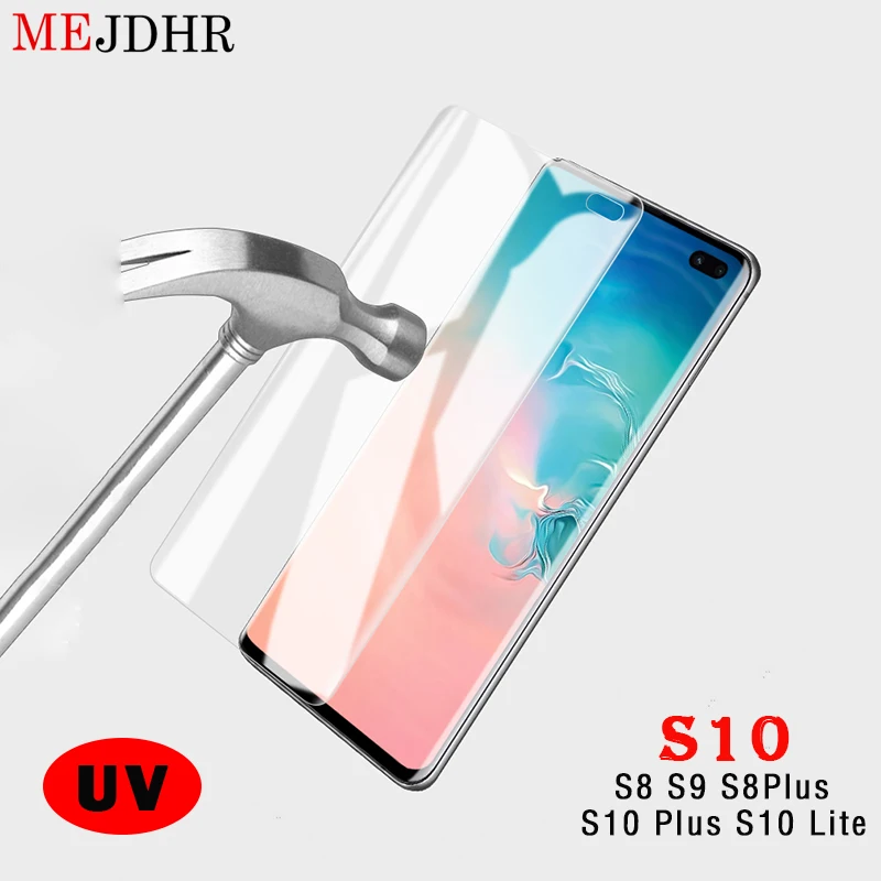 Полная изогнутый закаленное Стекло для samsung Galaxy S10 S8 плюс Примечание 8 9 Экран
