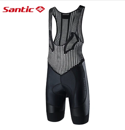Santic Spexcel Breve Manicotto Cycling bib Shorts Men Polyester Breathable Quick-dry Culotes Cortos Ciclismo Hombre Gel M7C05094 | Спорт и