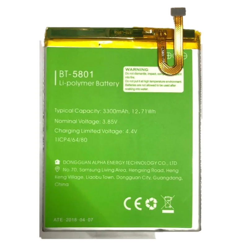 100% Оригинальный резервный аккумулятор LEAGOO S9 BT 5801 3300 мАч для Smart Mobile Phone + номер