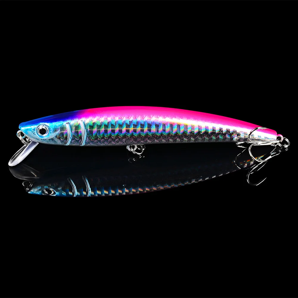 Sunlure 10 шт. Topwater Minnow рыболовная приманка пластиковая жесткая воблеры 11 5 см г
