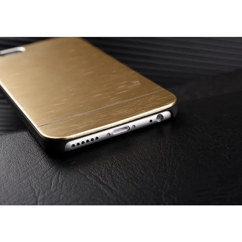 OUJINUO metal wire drawing phone cases for iphone 7 8 6 6s plus 5 5s SE brushed back cover coque |