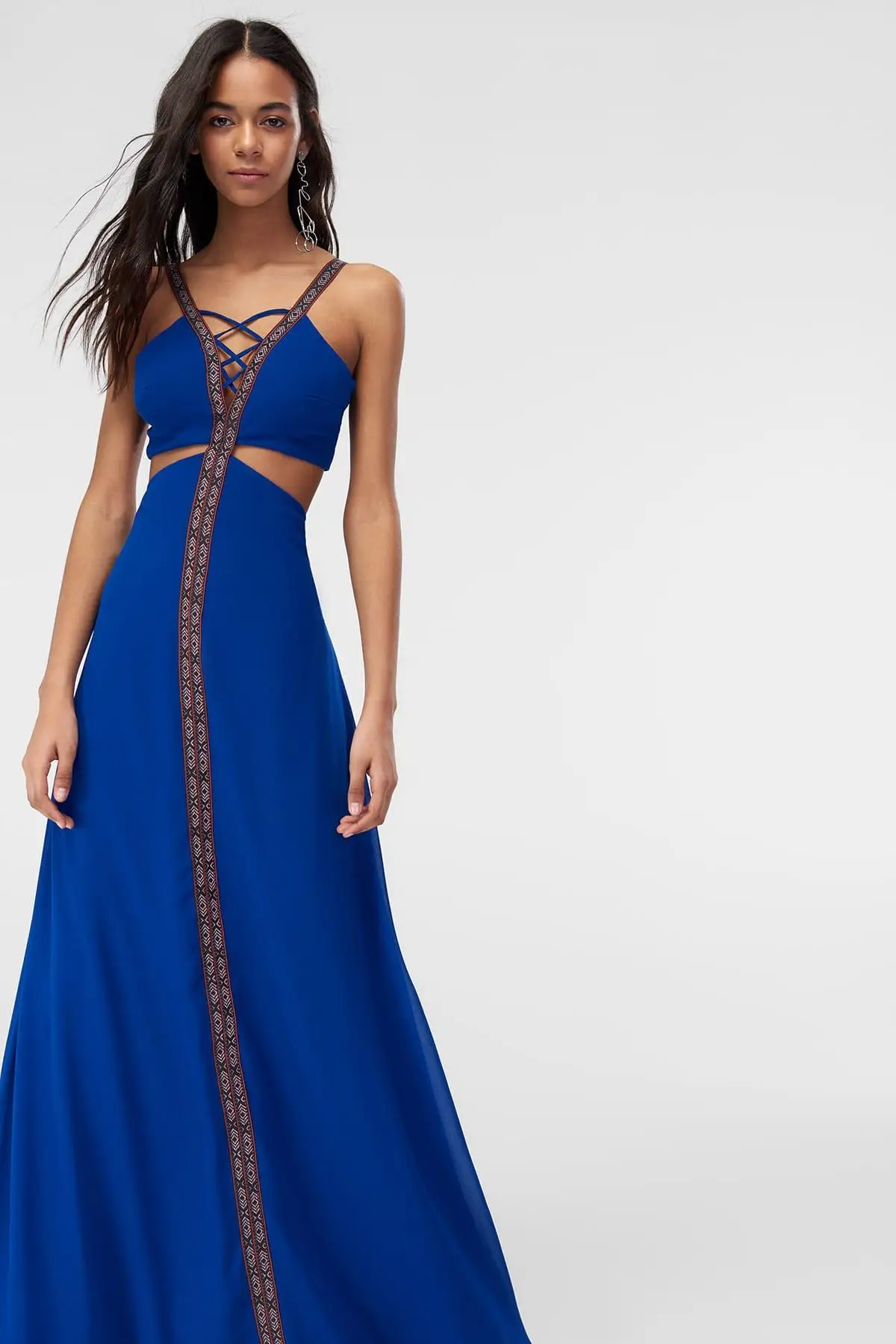 Trendyol Saks платье с вырезами TWOSS19EH0278|Женские платья| |
