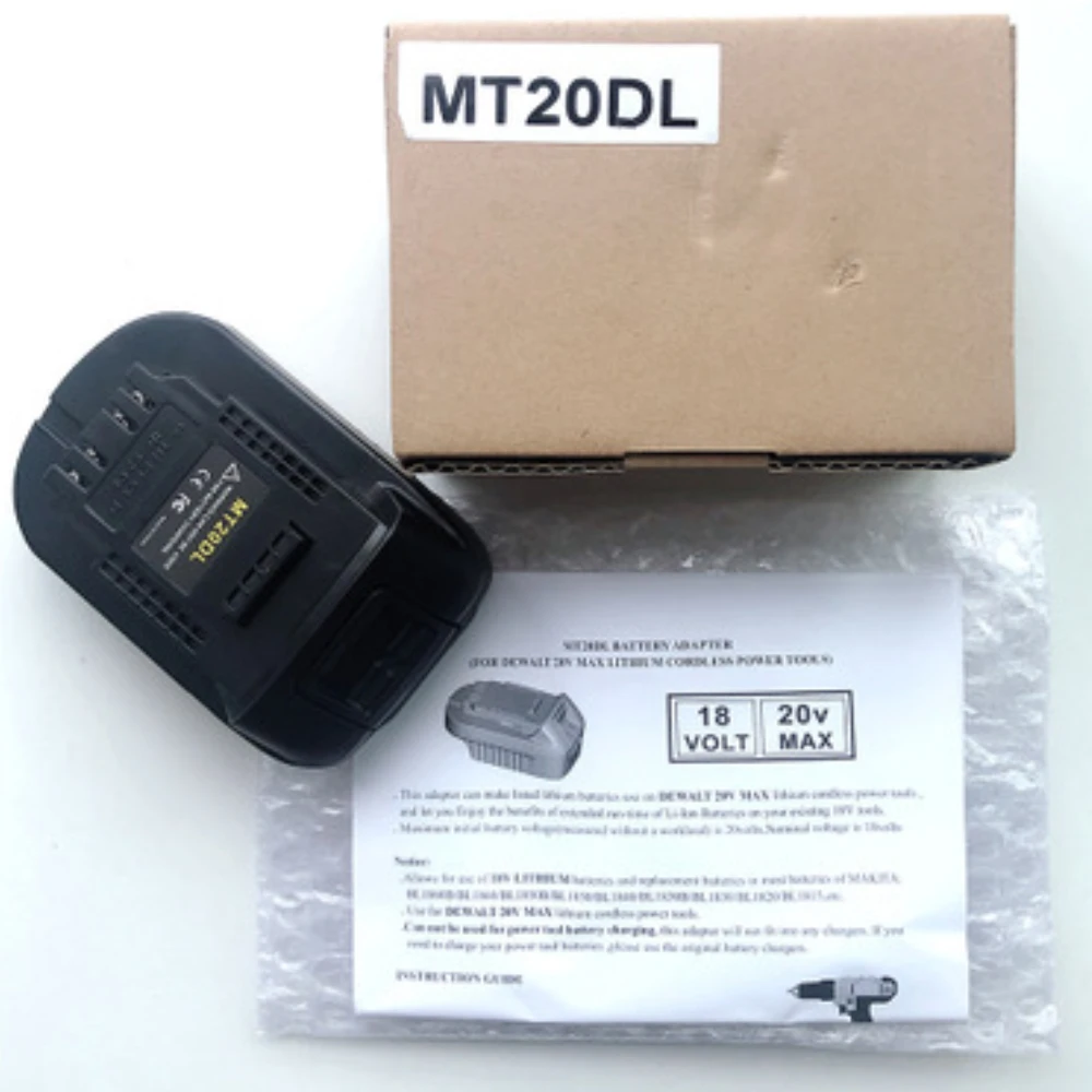 Адаптер аккумулятора MT20DL для Makita 18 в BL1830 BL1860 BL1815 литий ионная батарея Dewalt 20 DCB200