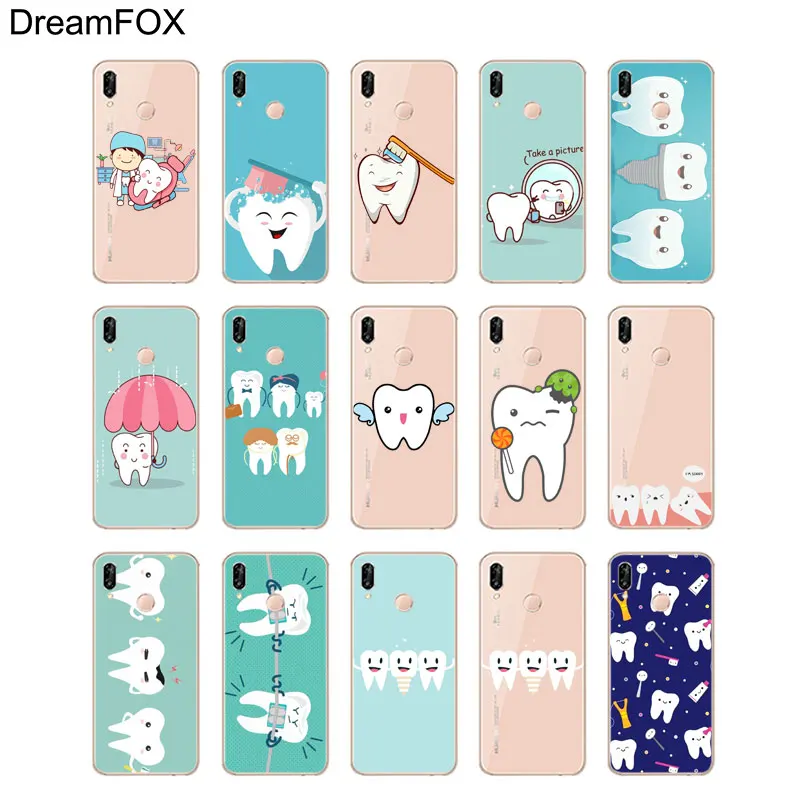 DREAMFOX M210 стоматологический Мягкий ТПУ силиконовый чехол для huawei Honor 6A 6C 6X 7C 7X8 Lite Pro |