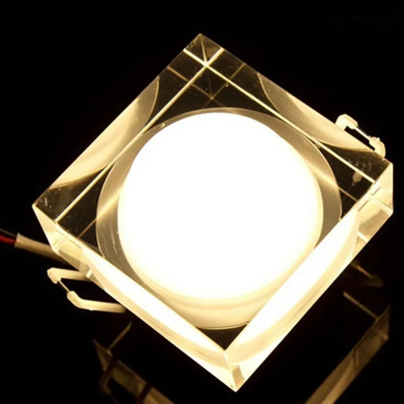 Светодиодный потолочный светильник в виде кристалла круглый/квадратный 1 Вт 3 5 7