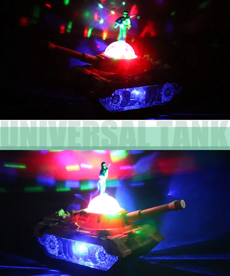 Пульт дистанционного управления танк Электрический Танк модель Музыка Свет