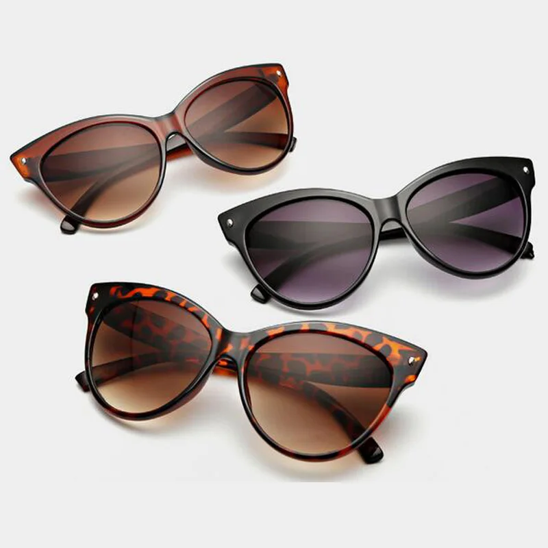 Летние большие солнцезащитные очки 2019 новые модные женские дизайнерские кошачий