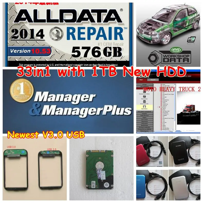 Программное обеспечение для ремонта авто Alldata 10 53 2015 m. itchell данные автомобиля