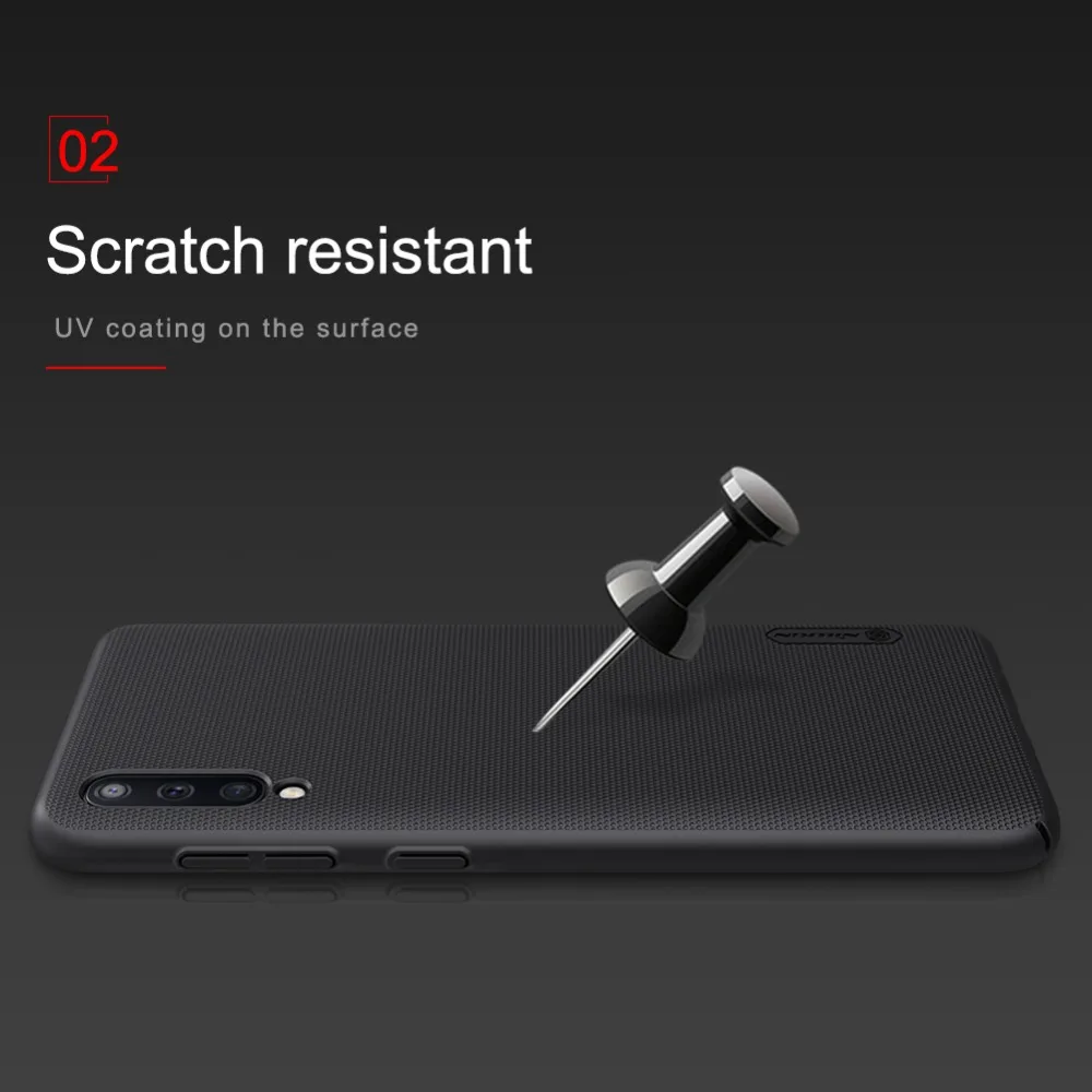 Чехол для Samsung Galaxy A50 NILLKIN матовый защитный чехол телефона Жесткий PC с держателем