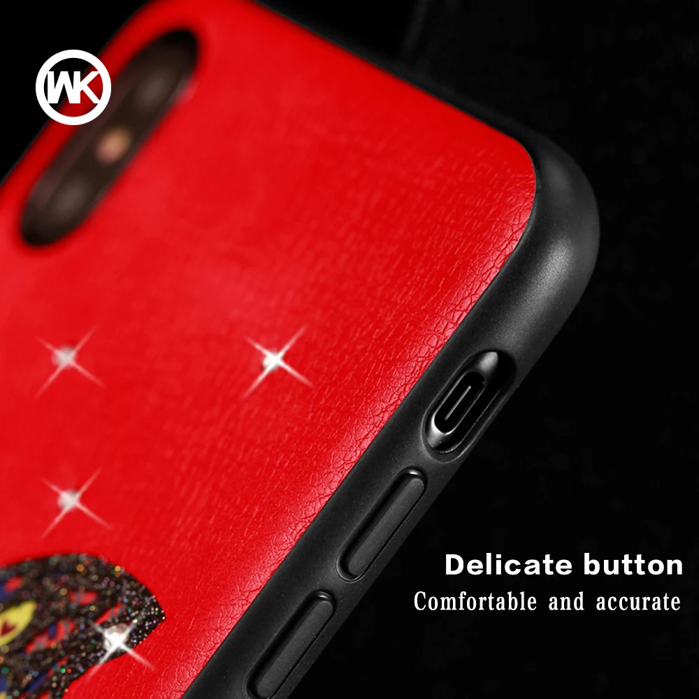 Дизайн WK чехол для телефона iPhone X роскошный защитный с рисунком бабочки XS Max XR |