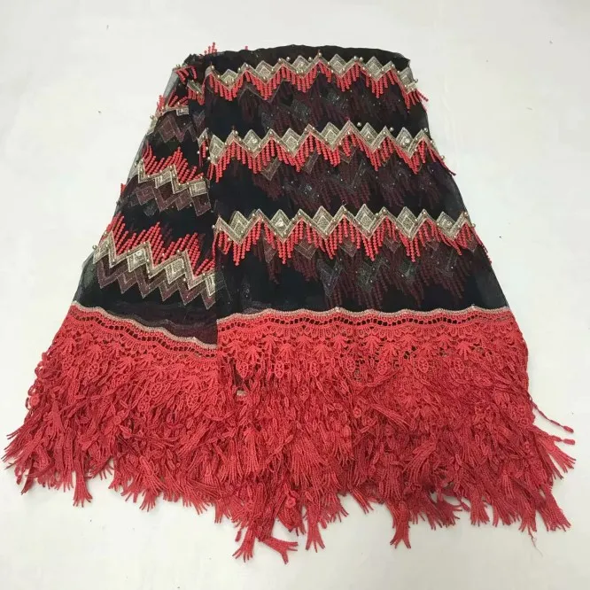 5 ярдов/серия высокого качества в нигерийском стиле французский тюль кружевной