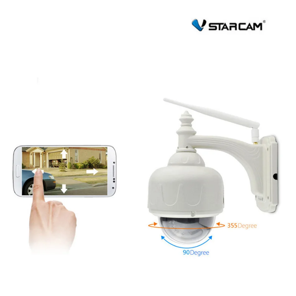 Vstarcam C7833WIP X4 наружная HD 1MP PTZ оптическая 4X зум сетевая камера|vstarcam c7833wip|network cameraptz