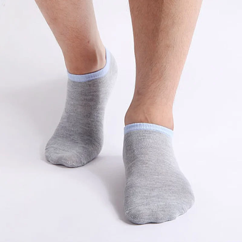 5 пар Мода весна лето мужские носки удобные и дышащие Сращивания Цвет Нескользящая Лодыжка Низкий вырез носки NGD88
