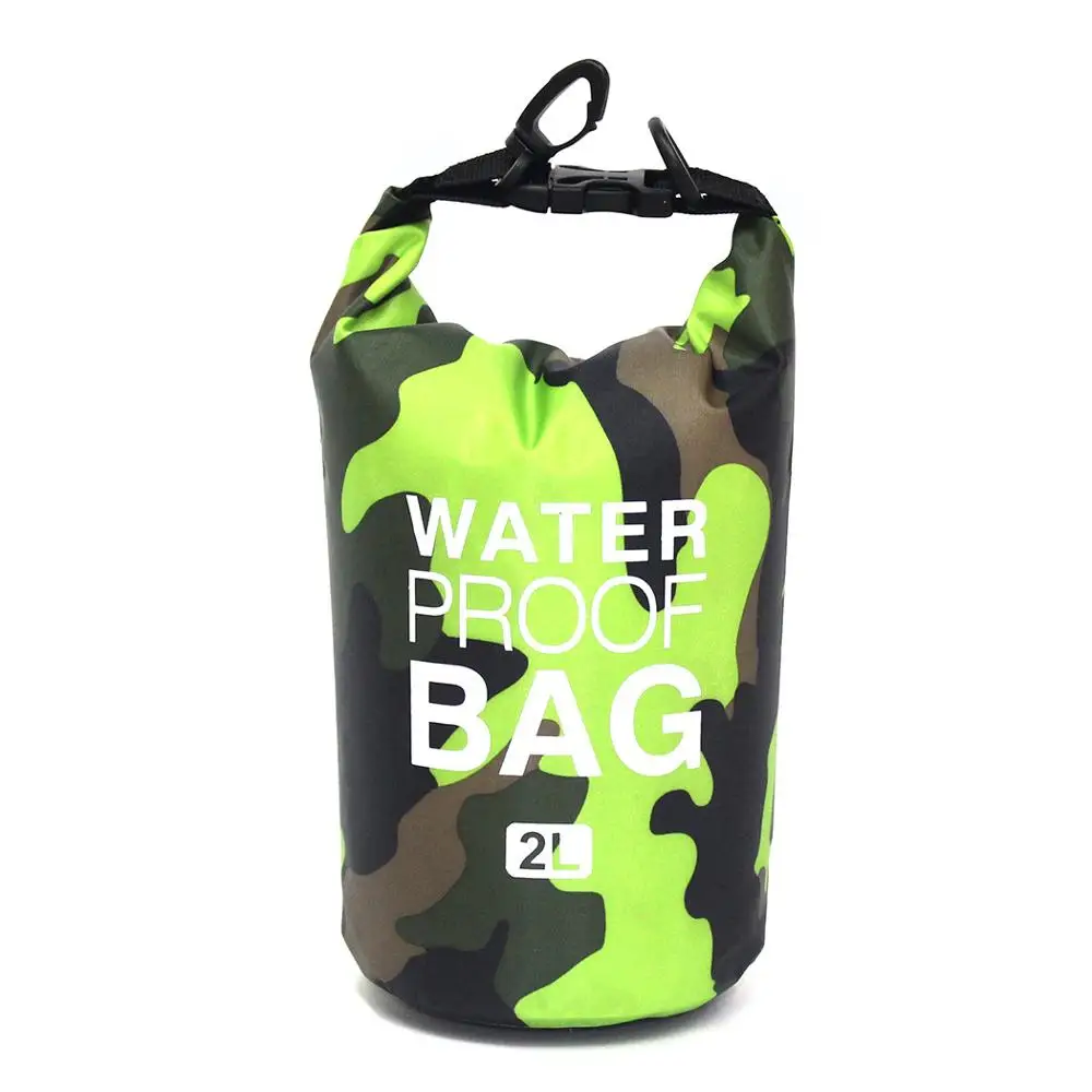 Плавающий Водонепроницаемый сухой мешок 2L/5L/10L/15L/20L/30L речные треккинговые сумки рулонные верхние мешки для рафтинга лодок плавательный пляж Кемпинг - Цвет: Green 2L