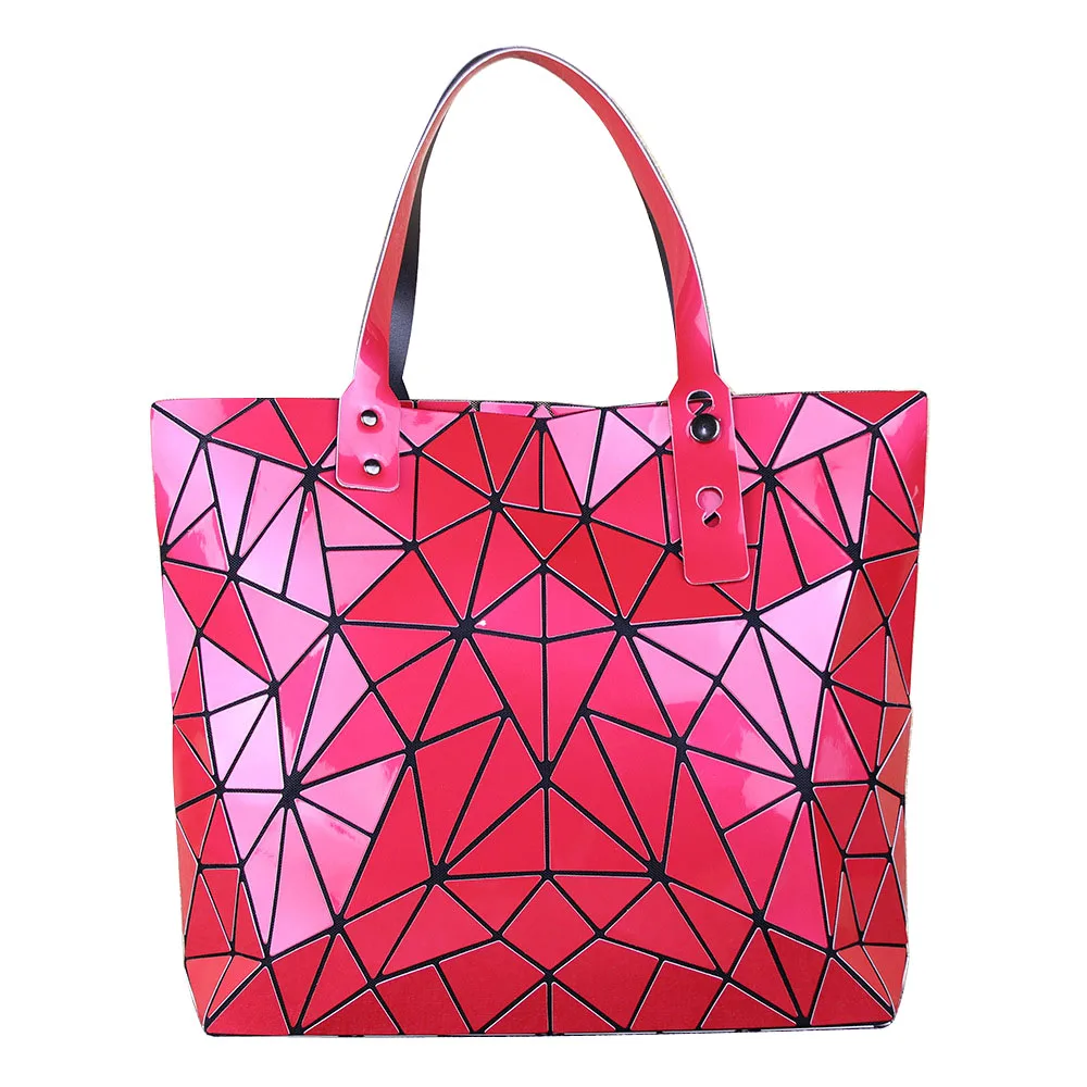 Модные складные Повседневная Сумка тоут женские Верхняя одежда с геометрическим