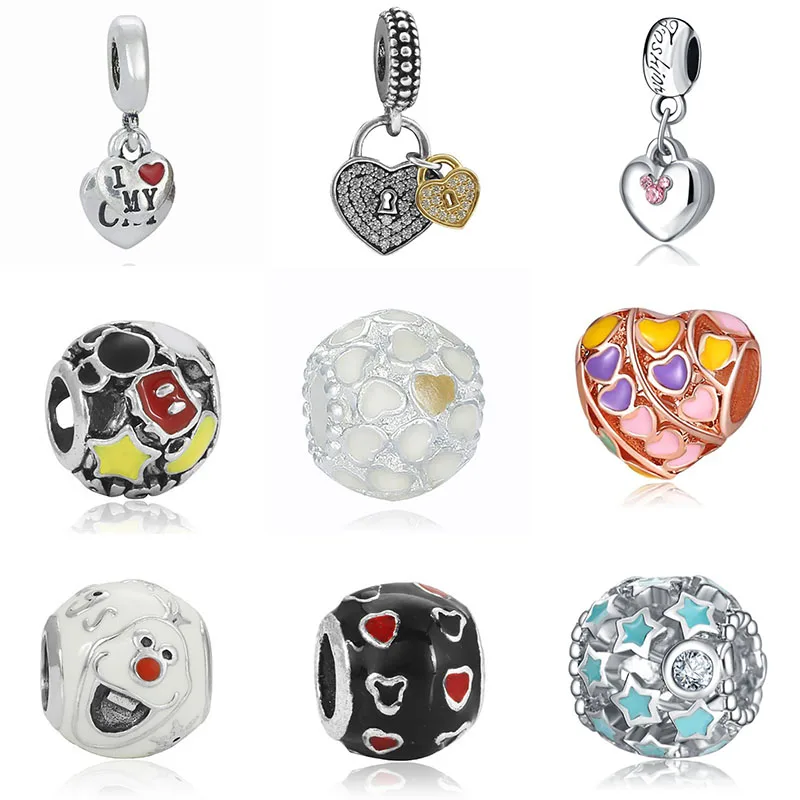 DIY браслет Ювелирное Украшение медведя подвески принцессы bijoux plata de ley духи mujer
