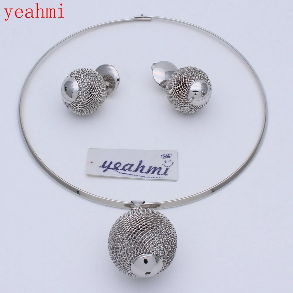 Нигерийские Свадебные африканские Бусины Ювелирные наборы кристалл Цепочки и