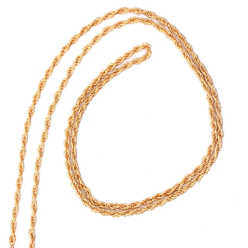 Женское длинное металлическое ожерелье VIVILADY офисное с кисточками в богемном