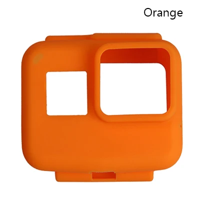 Orange Красочные Мягкие Силиконовые Резиновые рамки защитный чехол для GoPro Hero 5 6 7 Черный Защитный чехол для Go Pro 5 Аксессуары для камеры - Colour: Orange