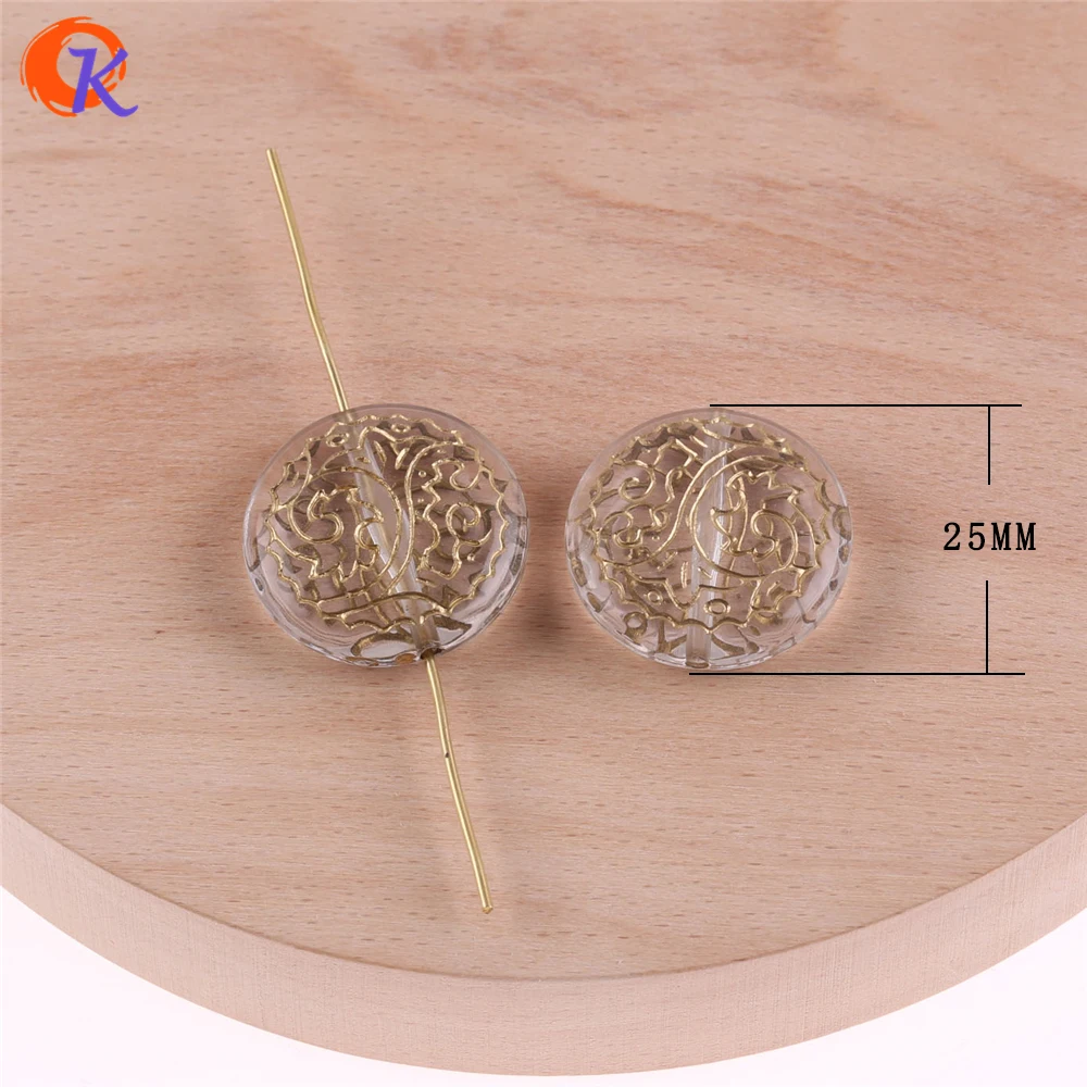 

Cordial Design 25x8mm 140pcs/lot (Design As Shown) Clear With Antique Coin Shape Acrylic Beads For Hand Made DIY Jewelry
