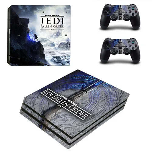 YSP4P-3409 Звездные войны джедая Fallen заказ PS4 про кожу Стикеры для sony Игровые приставки 4 и 2 контроллера PS4 Pro Стикеры винил - Цвет: YSP4P-3409
