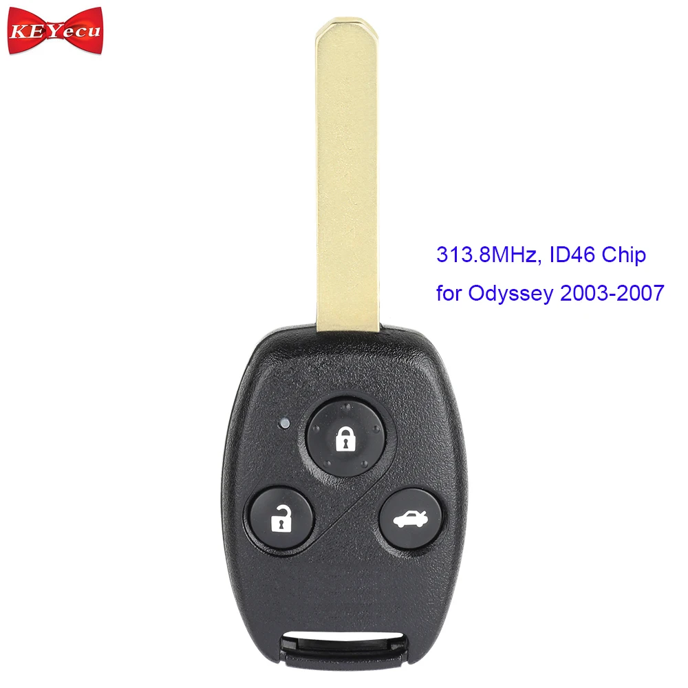 KEYECU 5 шт. для Honda Odyssey 2003 2004 2005 2006 2007 пульт дистанционного управления автомобильный