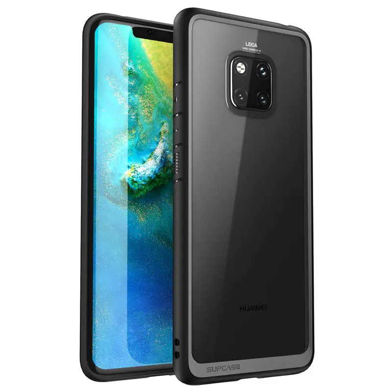 Black Для huawei mate 20 Pro Чехол LYA-L29 SUP чехол UB стиль противоударный Премиум гибридный защитный ТПУ бампер+ PC прозрачная задняя крышка - Цвет: Black