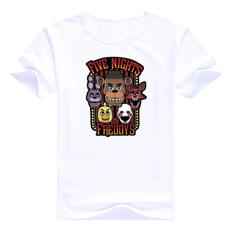 Повседневная футболка летний топ Five Nights at Freddy's fnaf модная брендовая одежда в