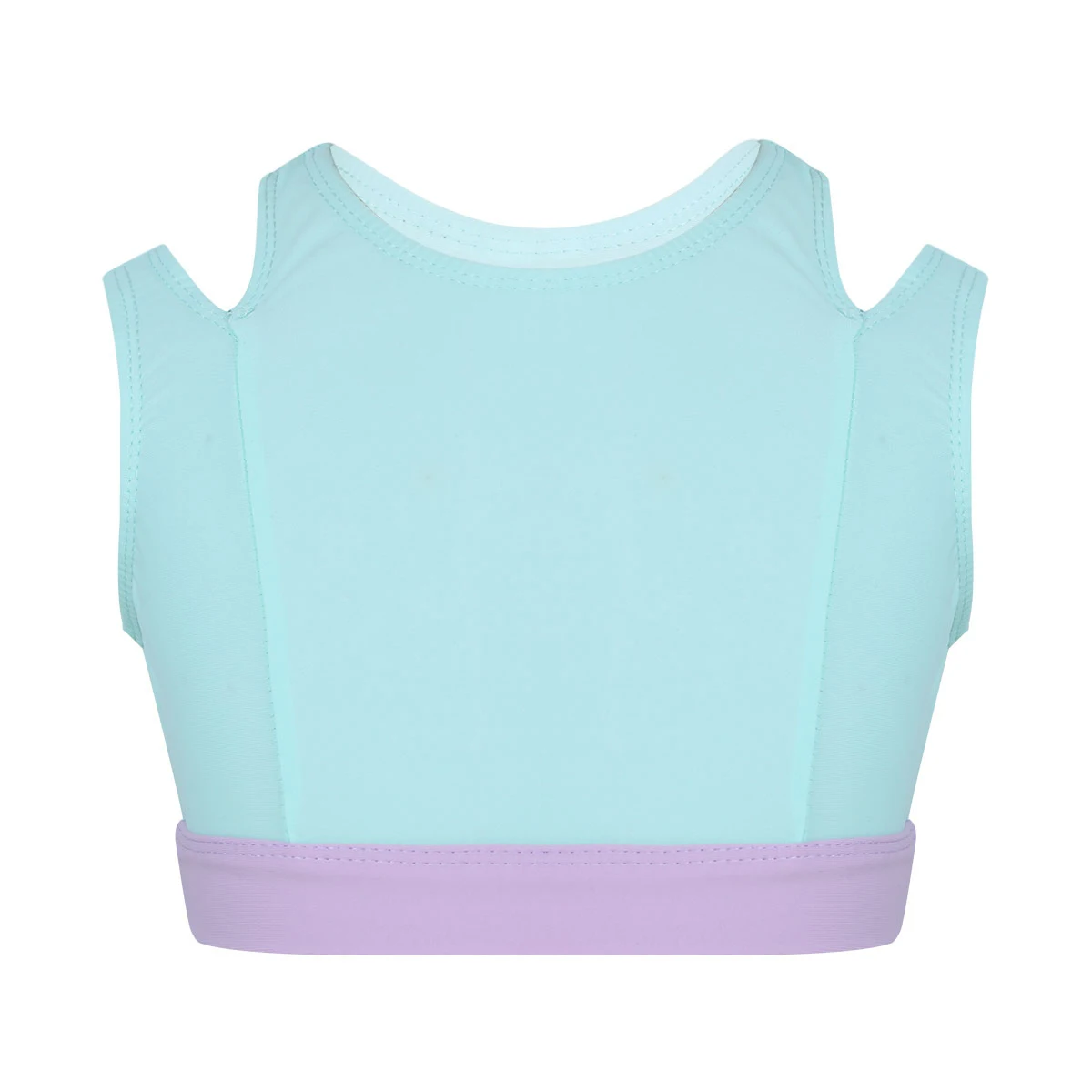Детский Эластичный Спортивный бюстгальтер для девочек топы на бретельках