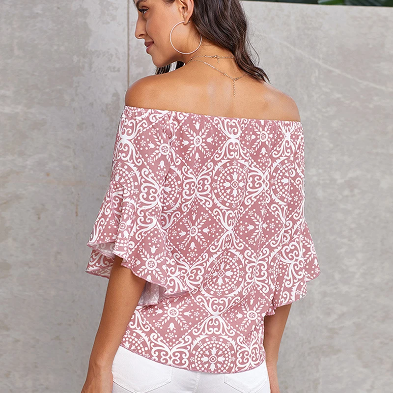 Modecrash/Женская блузка с цветочным узором и рукавами-бабочками сезон осень