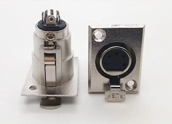 5 шт. прямоугольный никелированный пятиядерный женский держатель для карт гнездо