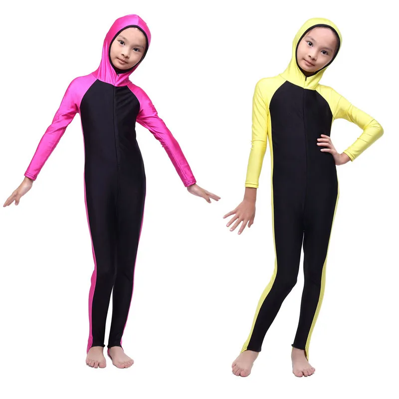 Новый мусульманский детский купальник maillot Мусульманский для девочек Арабский