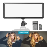 neewer super slim bi color dimmable led video light lcd display high power led panel for camera photo studio video photography