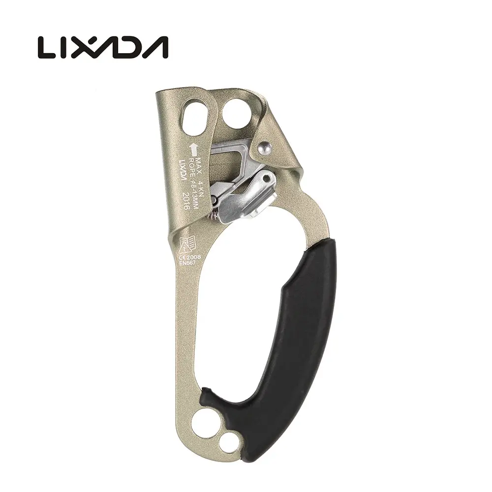 

Lixada Professional Rock Climbing Mountaineer Right Hand Grasp Ascender 8mm-13mm Rope Rock Climbing Caving RescueDevice Riser