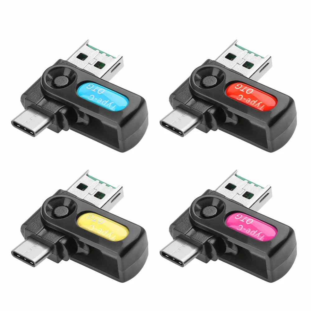 USB 3,1 Micro SD TF кард-ридер 2 в 1 type-C Memeory кард-ридер телефон U диск адаптер для ПК ноутбука Micro SD TF кард-ридер