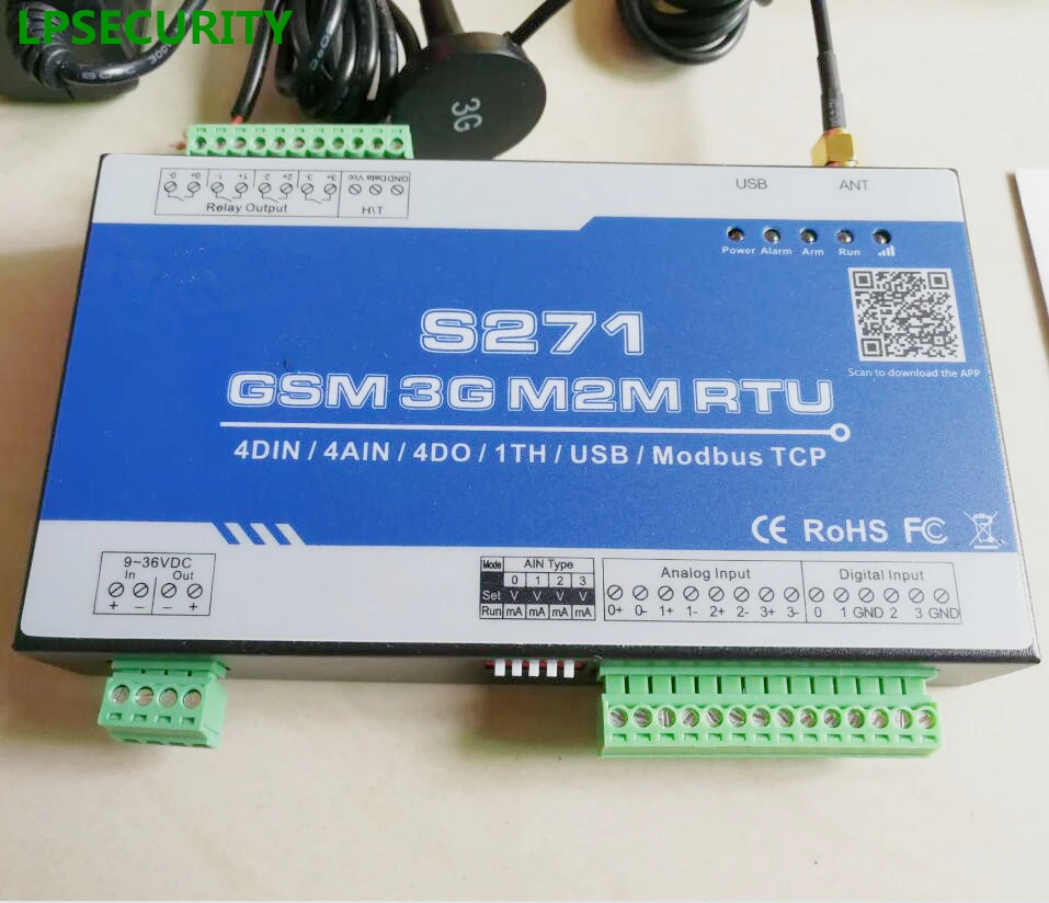 LPSECURITY 3G GSM пульт дистанционного управления терминал/беспроводной PLC контроллер