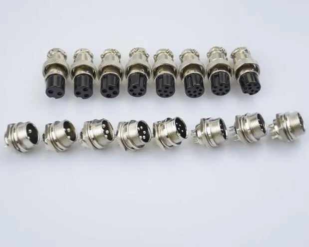 

5pcs Aviation Plug Male Female Panel Metal Wire Connector 16mm GX16-2/GX16-3/GX16-4/GX16-5/GX16-6/GX16-7/GX16-8/GX16-9/GX16-10 P
