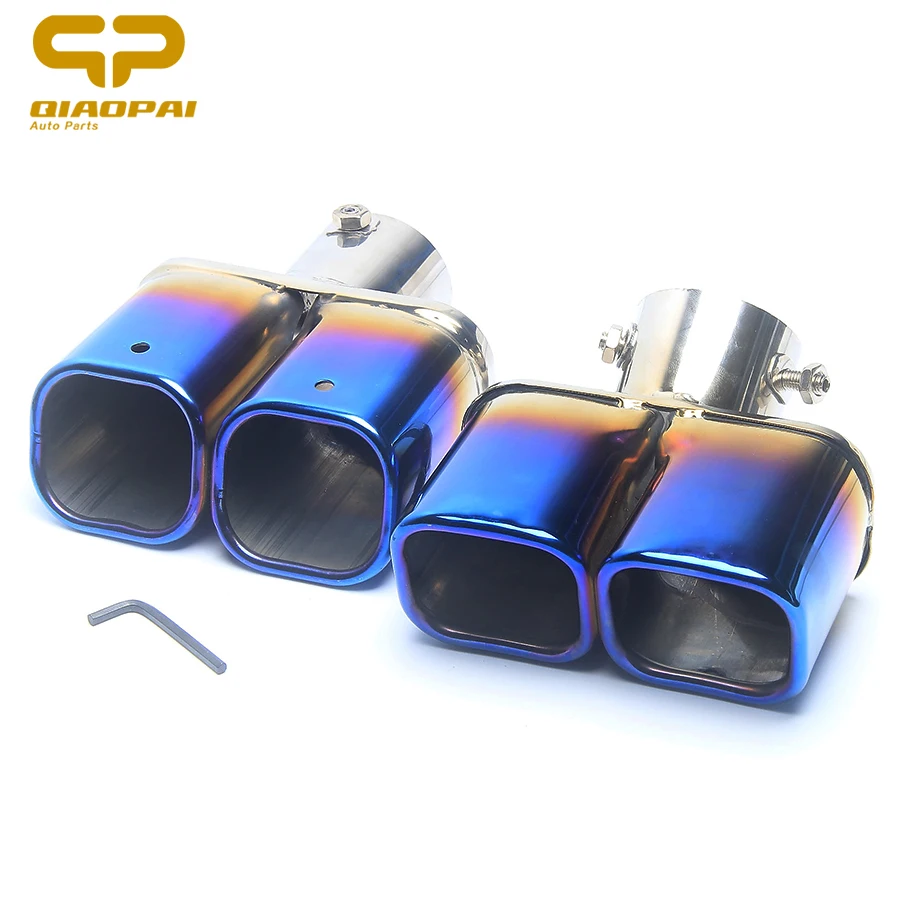 Модифицированный автомобильный выхлопной глушитель хромированная отделка