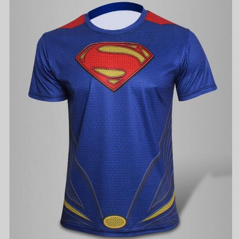 Мужская футболка модная с коротким рукавом человеком-пауком Суперменом ядом